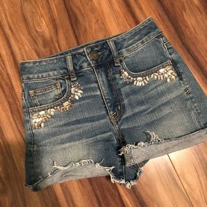 American eagle jeweled shorts.